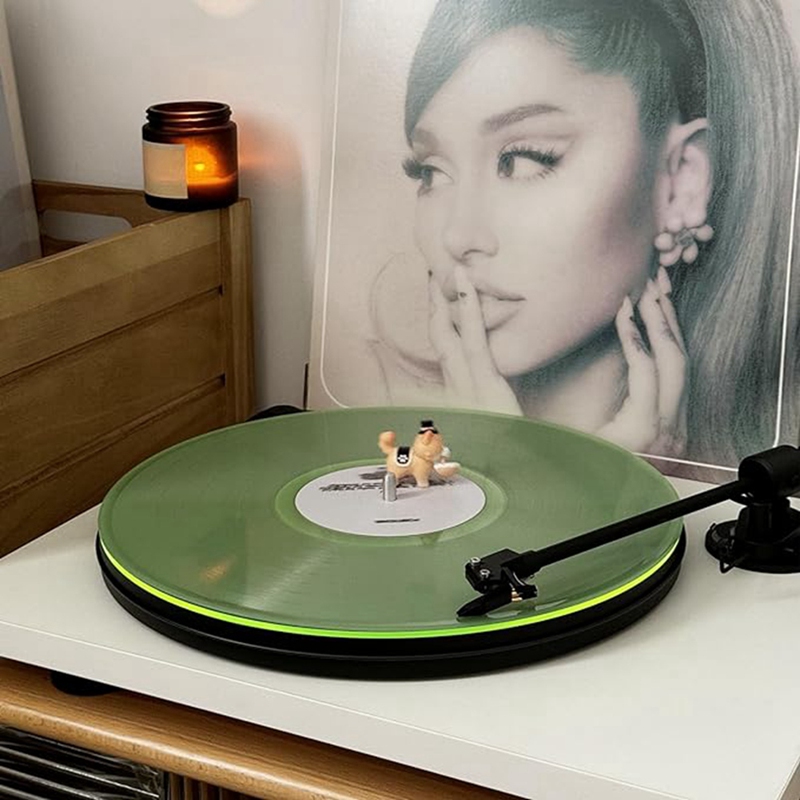 Draaitafelmat Platenplaat Slipmat: Acryl Platenspeler Plateau Vinyl Slip Matten Voor Draaitafels Antistatisch, Te Gebruiken: Default Title