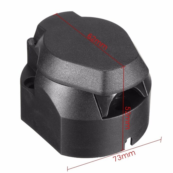Durable 12V 13 Pin Euro Trailer Socket 13-Pole Tow Bar Towing Socket Caravans Wiring Electrical Connector car accessories