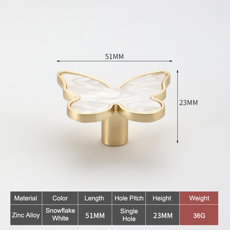 Manijas para cajones, muebles de armario, manijas de cocina para perilla de gabinete, puerta, cajón, muebles, manija en forma de mariposa: MULTICOLOR