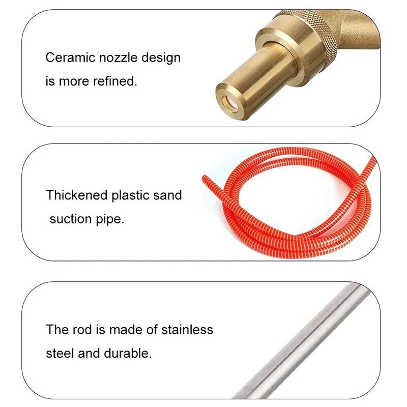 Kit de chorro de arena para lavadora a presión-accesorio de chorro de arena 4200 Psi lavadora de potencia