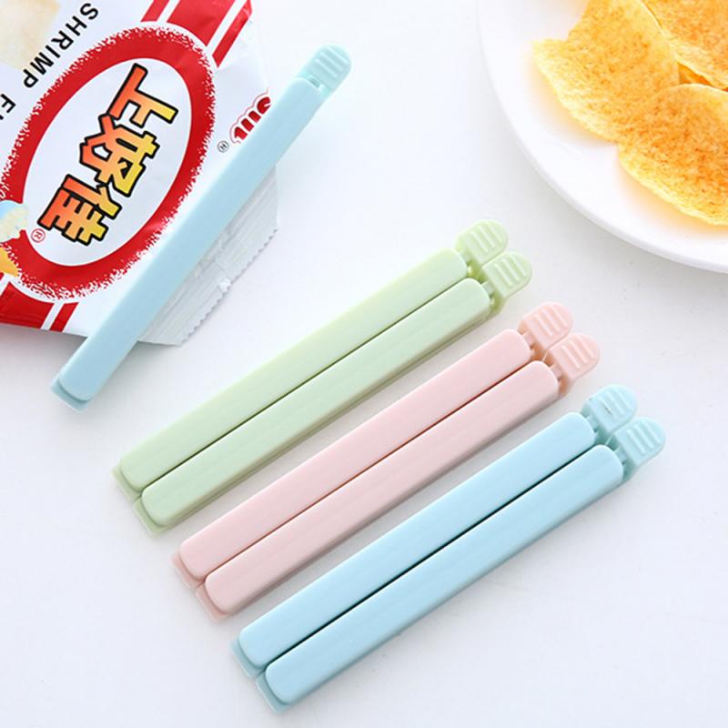 Plain Color Sealing Clip 5 Pack Food Preservation Sealing Clip Small Plastic Bag Snack Bag Sealing Clip