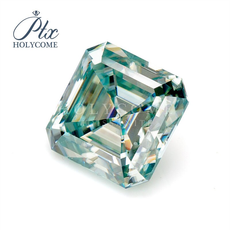 4x4mm 2020 gorąca sprzedaż D VVS1 wysokiej jakości niebieski Asscher cięcia GRA luźny moissanit dostawca fabryka bezpośredni sprzedaż kamień