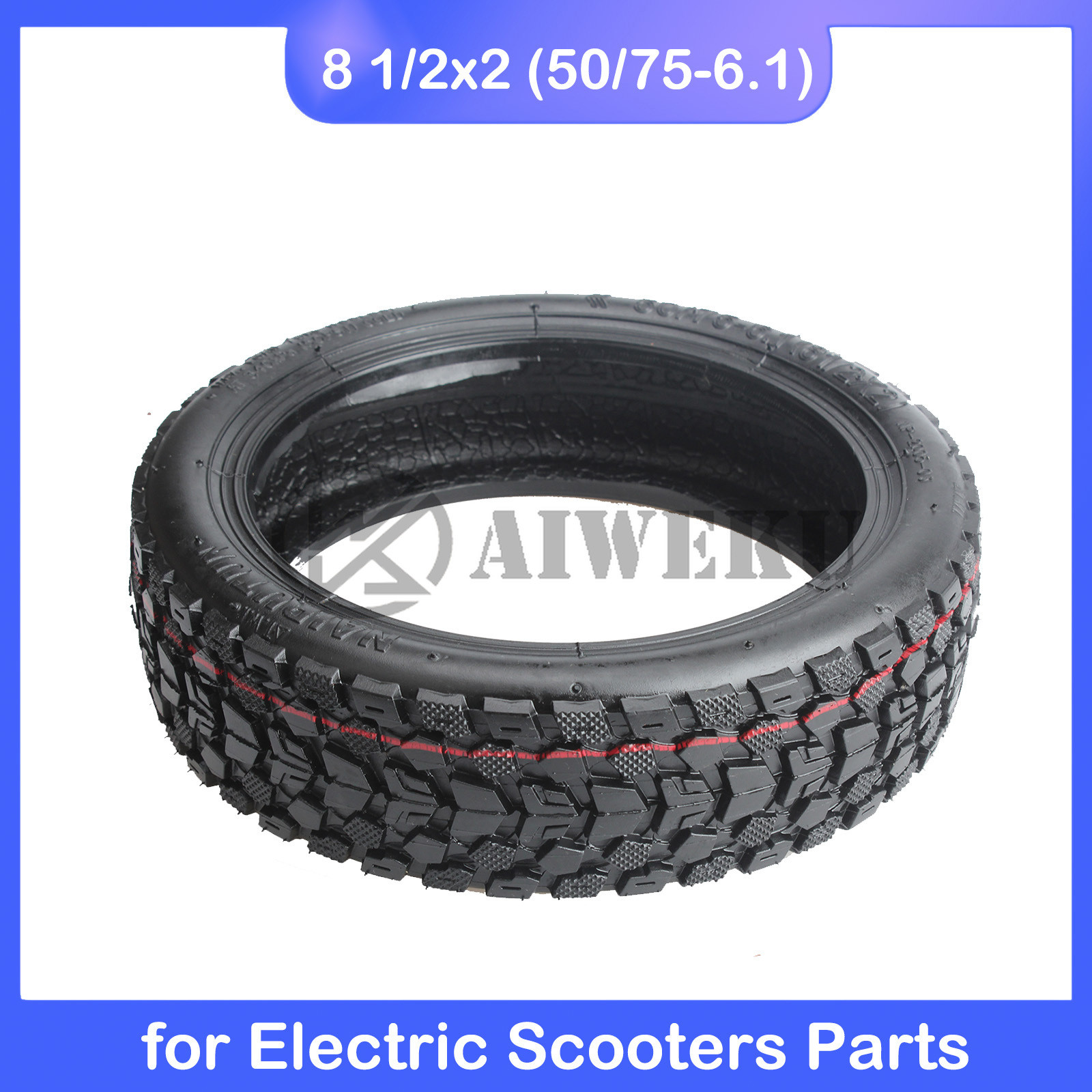8.5 inch Scooter Tubeless Band 50/75-6.1 Off Road Band voor M365 1S Pro Pro2 Mi3 Elektrische Scooter 8 1/2x2 Vacuüm Band