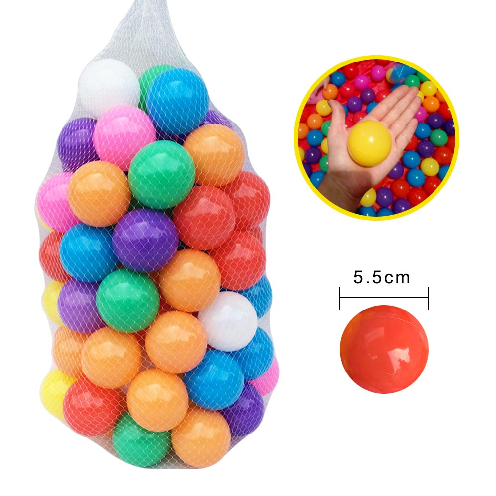 400 Pz/lotto di Plastica Ocean Palle per Bambini Swim Pit Toy Divertimento All'aria Aperta a Secco Onda Piscina di Palline Gioco Eco-Friendly Molle Variopinta Ocean Sfera