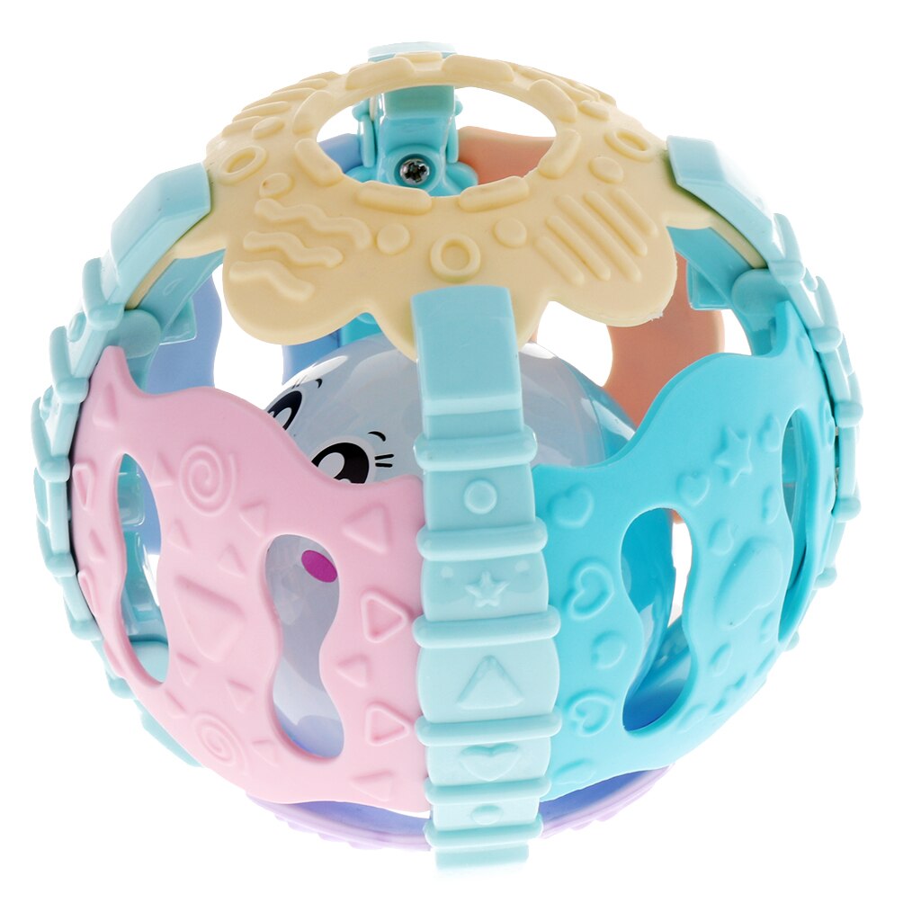 Multi-color Fitness Zintuiglijke Bal Met Geluid & Licht, Vroeg Vaardigheid Developmental Speelgoed Voor Baby Grijpen En Kruipen