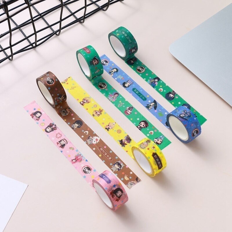 2 pieces/set of cartoon tape paper label sticker decorative Diy scrapbook masking office school supplies