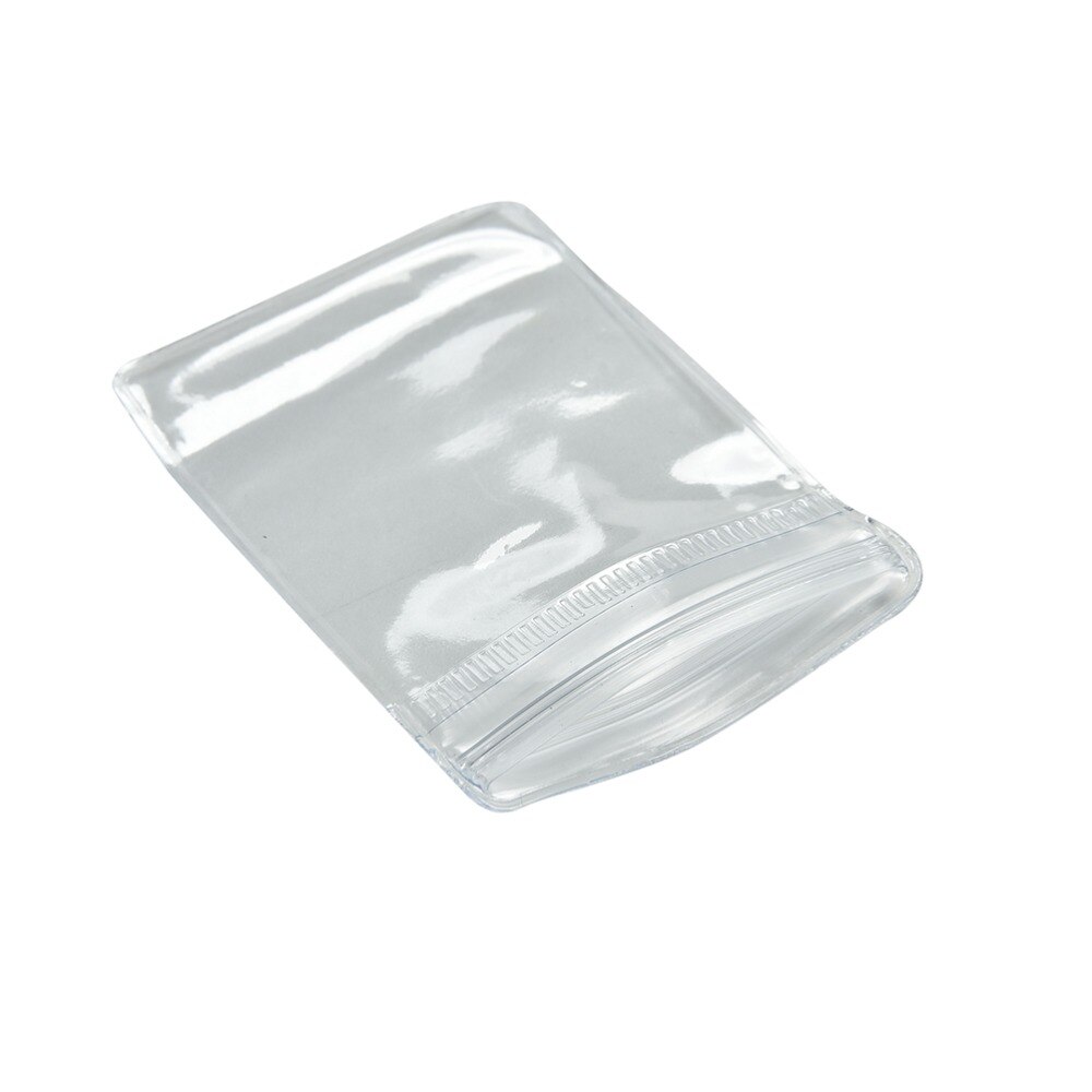 100Pcs 70 x 50 mm Clear PVC Plastic Coin Bag Case Wallets Storage Envelopes