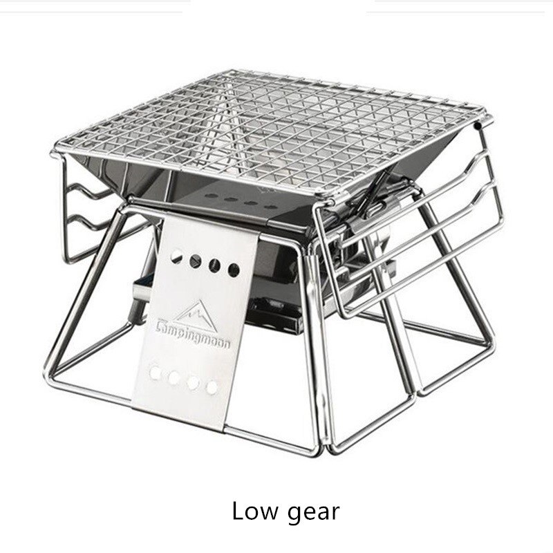 Portable Stainless Steel BBQ Grill Folding BBQ Grill Mini Pocket BBQ Grill Barbecue Accessories For Home Park Use barbecue gril