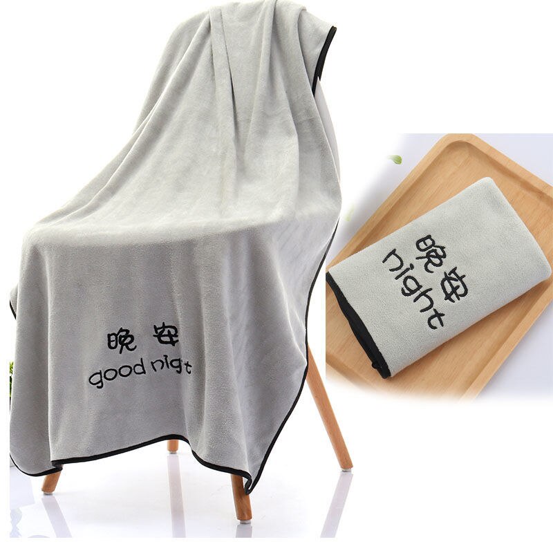 Thuis textiel handdoek dames badhanddoek dames dame snel drogend strand spa magische handdoeken voor volwassenen gezichtsverzorging badkamer sport: Lichte tweedelige set / Welterusten