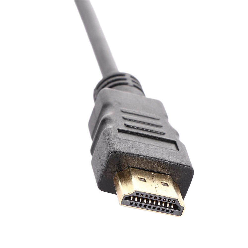 Pour décodeur HDTV 1080P HDMI-compatible mâle vers VGA D-SUB 15 broches femelle vidéo AV adaptateur câble de convertisseur