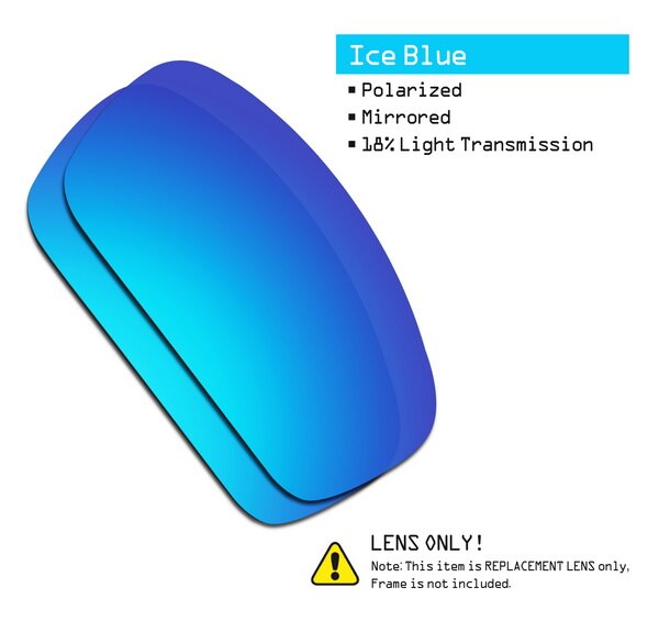 SmartVLT Polarized Replacement Lenses for Oakley Splinter Sunglasses - Multiple Options: Ice Blue-ShieldCoat