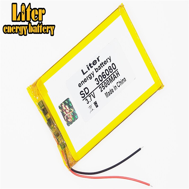 306080 Li-Polymer akku 3,7 V 2500mah große-kapazität batterie GPS Navigation Tablette akku Für DVD PDA BT Lautsprecher