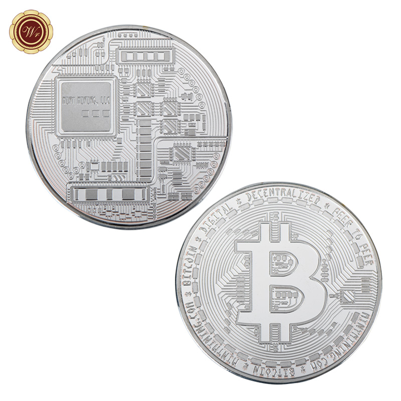 Bitcoin portachiavi morso moneta briscola increspatura Ethereum monete remy placcato in oro sfida portachiavi con monete di crittografia per lui