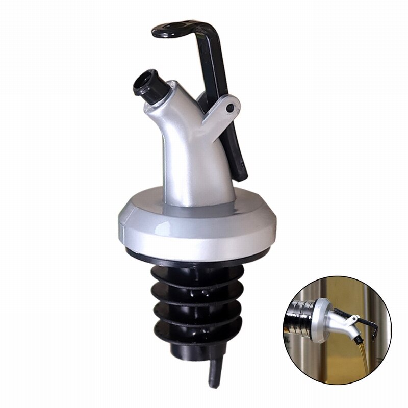 1Pc Stainless Steel Vacuum Wine Bottle Stopper Sealed Storage Plug Liquor Flow Stopper Pour Cap