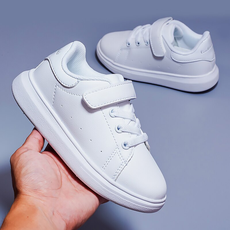 Kids Shoes For Children Sneakers Autumn Breathable Light Boys Girls White Shoes Soft Non-slip Toddler Sports Sneakers