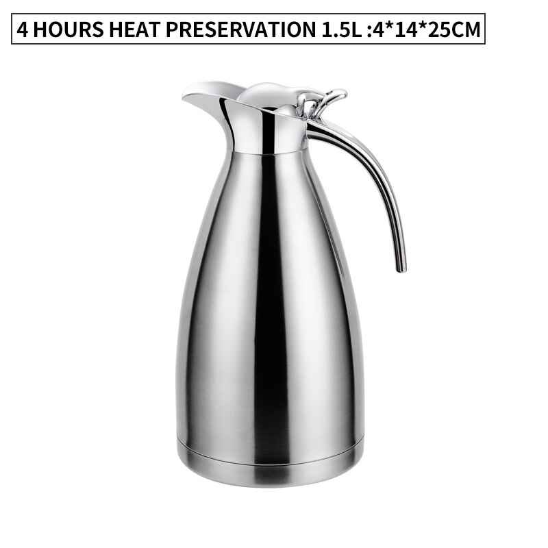 Edelstahl Vakuum Isolierung Topf Doppel-schicht Hause Büro Wasserkocher Küche Multifunktionale Kreative Isolierte Tee Wasserkocher: Stil 1-1.5L-4