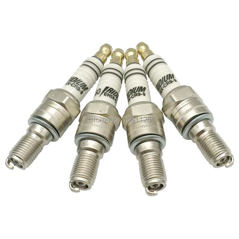 4pcs HIGH IRIDIUM MOTOR SPARK PLUG EHIX-CR9-9 FOR CR9EHIX-9 CR9EH-9 IUH27 U27FERZ-U9 XS4302 CR8EHIX-9 CR8EH-9 IUH24 BUJIA CBR400