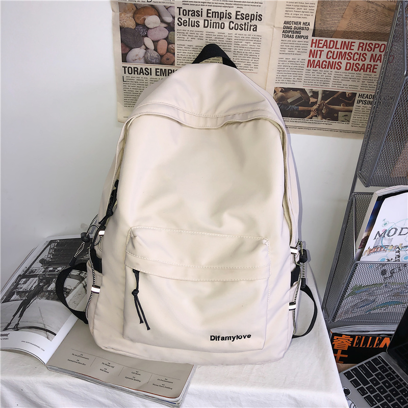 Vrouwen Rugzak Grote Schooltas Rugzak Voor Tienermeisjes Mode College Student Rugzak Mochila Vrouwelijke 2 Size Sac Een dos: White / 29X15X40CM