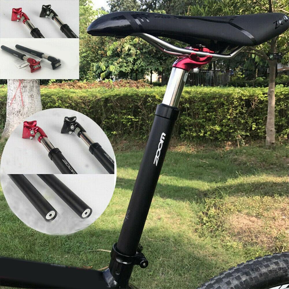 Tija de sillín para bicicleta de montaña, suspensión 350x27,2/31,6, poste de asiento de aleación de aluminio, material de aviación de alta resistencia