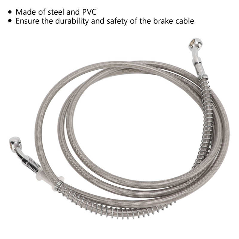 Universal Motorcycle Brake Hose Motorcycles Brakes Line Safe Easy Installation Steel+PVC Thermal Insulation for Motorbikes