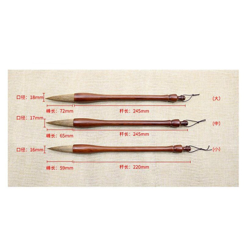 3Pcs/Set Weasel sheep Hairs Chinese Calligraphy Brushes Pen Artist Painting Writing Drawing Brush Fit For School supplies