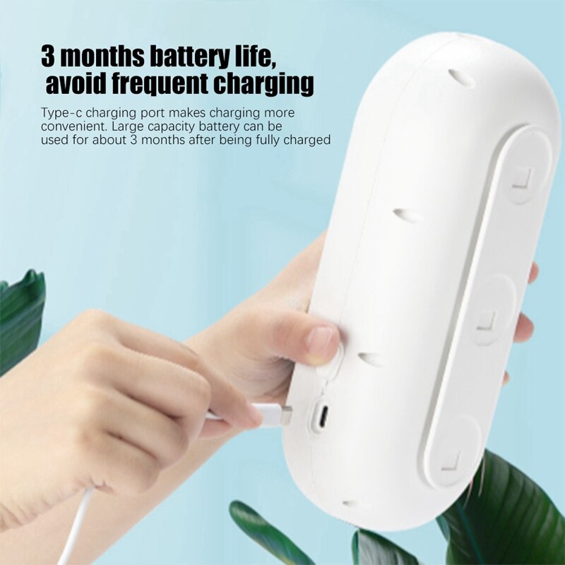 Automatic Sensor Foam Soap Dispenser 450Ml Intelligent Digital Display USB Wall-Mounted for Bathroom or Kitchen