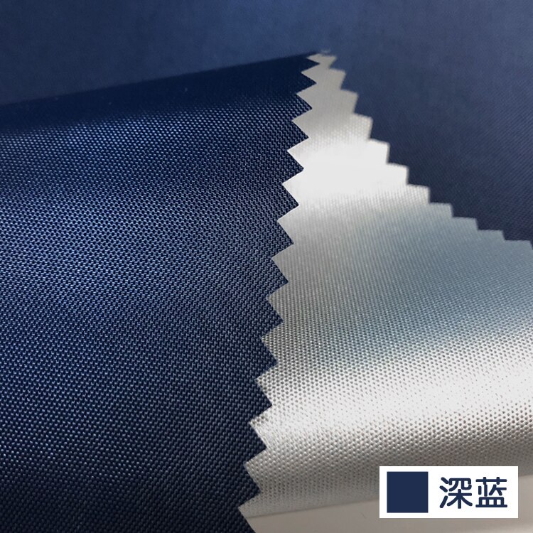 Tela Oxford impermeable 210D, tela resistente al agua, protector solar, parasol, parasol, tela de carpa, Material por metro: dark blue