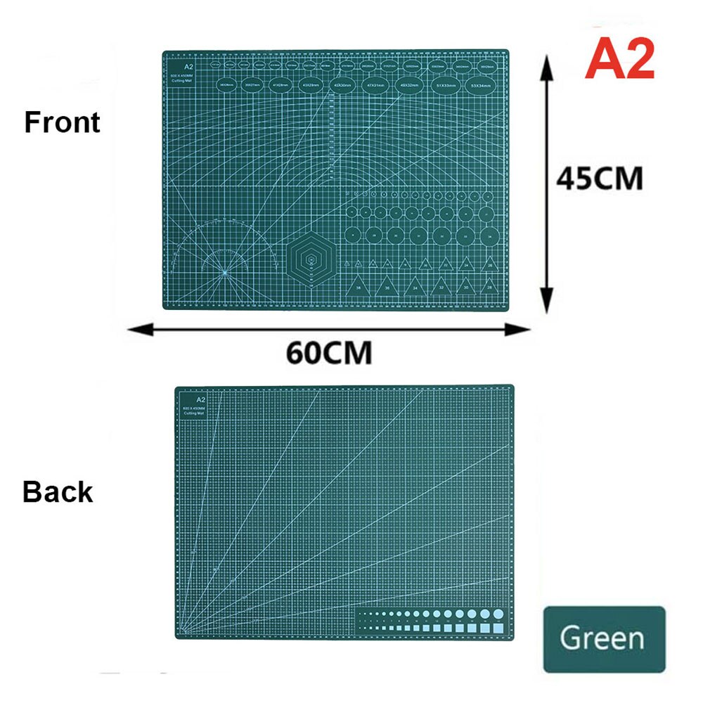 Planche De Découpe A3 Avec Quadrillage - Matière PP, Lignes Et Angles Imprimés, Pour Artisanat, Scrapbooking, Bricolage