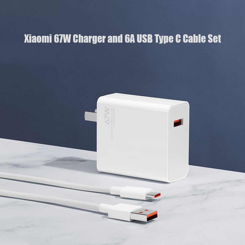 Xiaomi 67W Fast Charger Set 6A USB Type C Charging... – Grandado