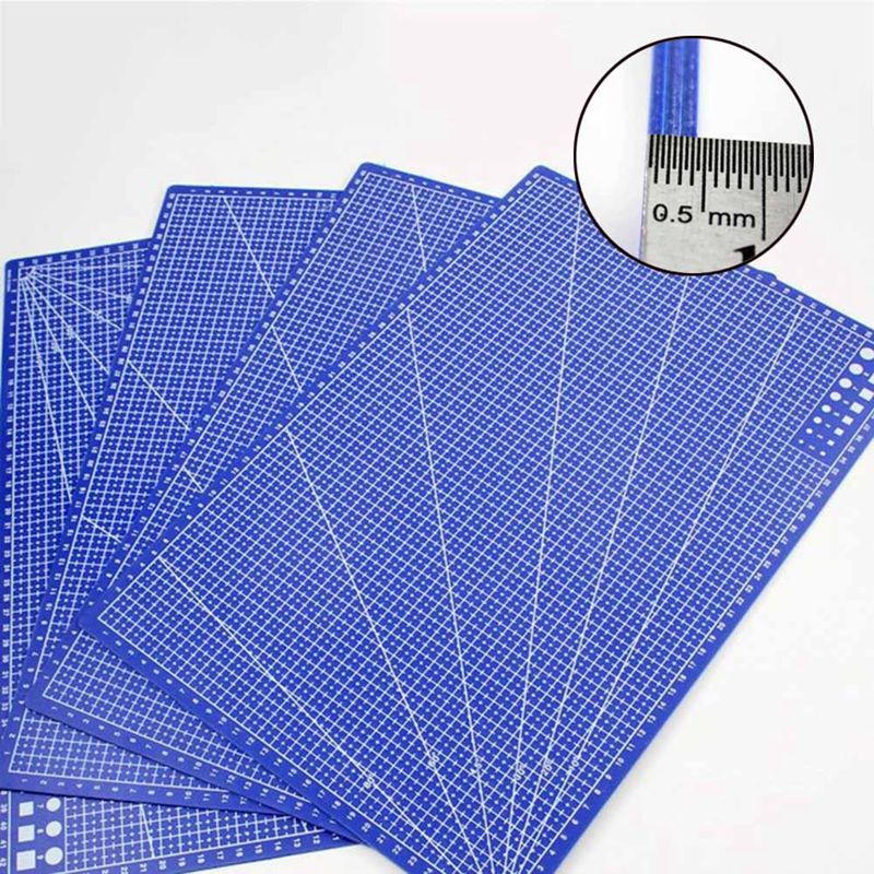 1 Pc A3 Pvc Rectangle Grid Lines Cutting Mat Tool Plastic Craft Diy Tools 45cm * 30cm