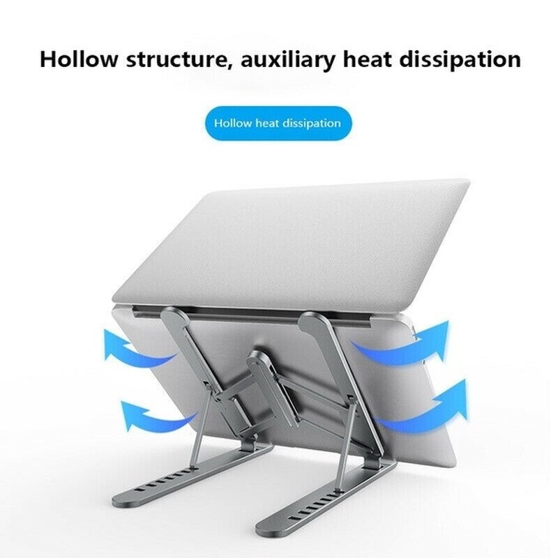 For Macbook Air Pro 13 15 16 iPad 12.9 11 Inch Laptop Stand Adjustable Aluminium Notebook Tablet Standing Desk For Mac book
