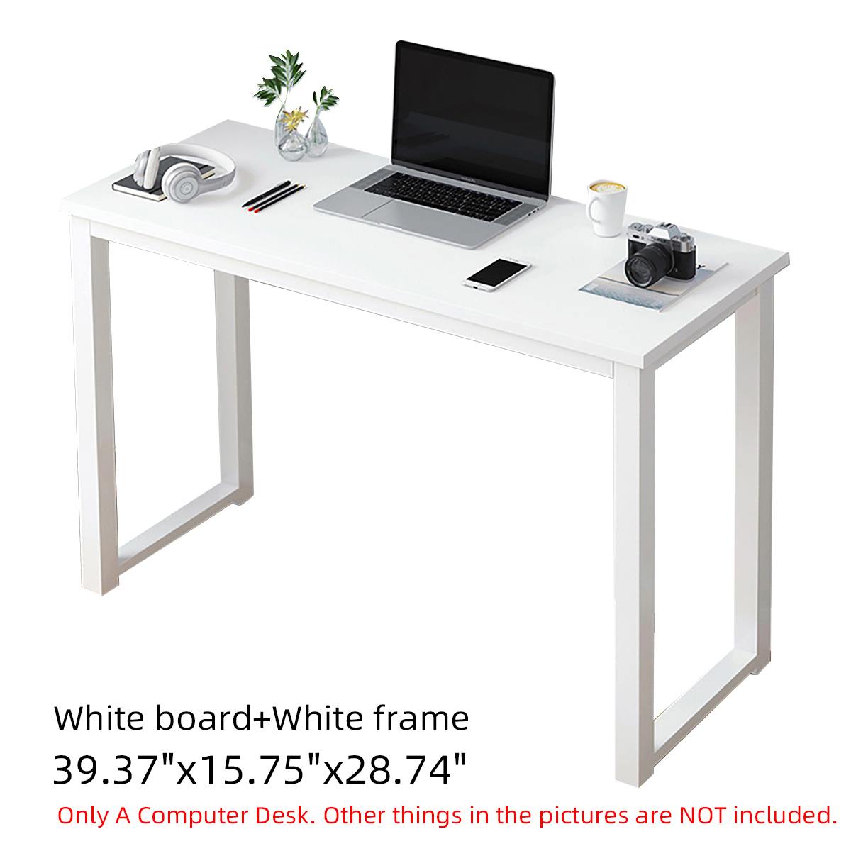 Computer Desk Laptop Desk Modern Bedside Table Wooden Laptop Stand Home Office Gaming Table Workstation Study Writing Desk: White