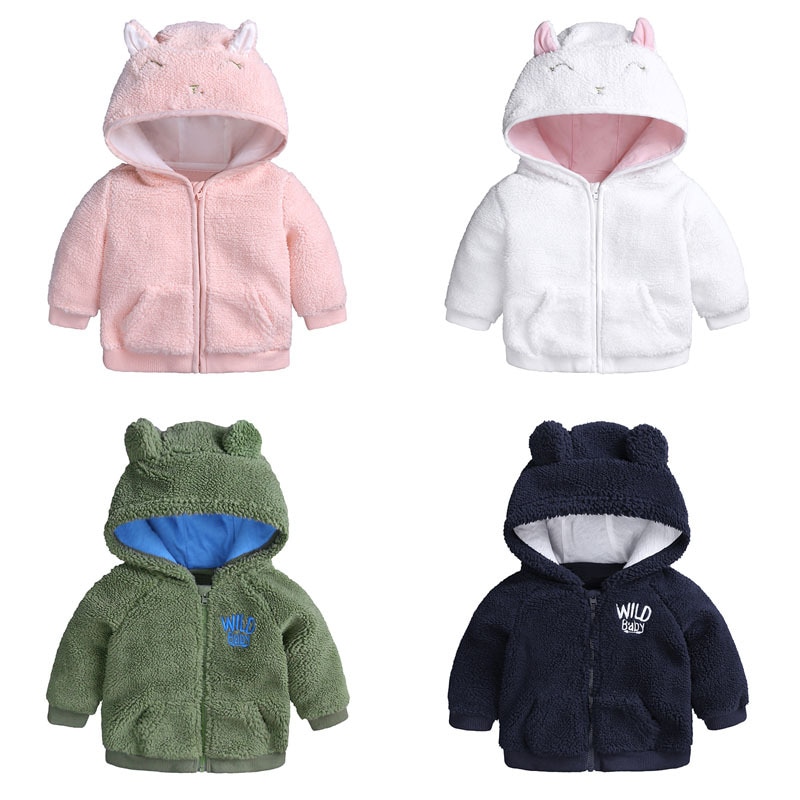 Infant Jongens Meisjes Baby Winter Jassen Gaan Katoenen Kleding Meisjes Winter Wollen Truien
