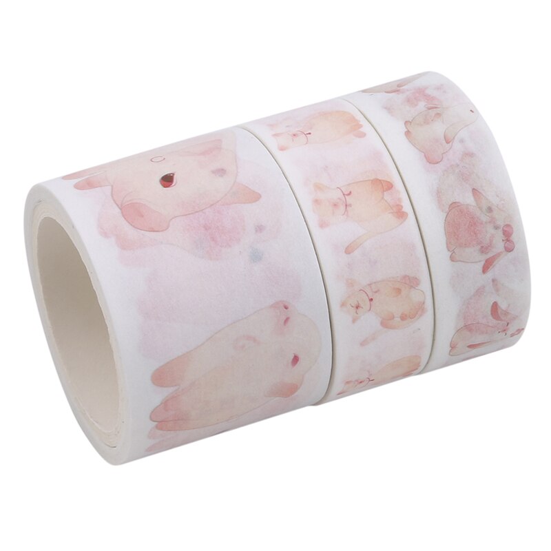 Sweet Japanese Decorative Paper Floral Flower Cherry Blossom Masking Washi Tape Set Stickers Crafts And Scrapbooking: as picture
