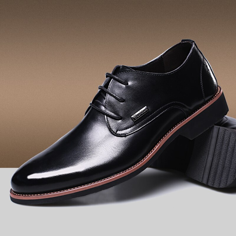 Men dress shoes PU leather big size man derby shoes slip-on male formal shoes men's business shoes man dress shoes big size 47