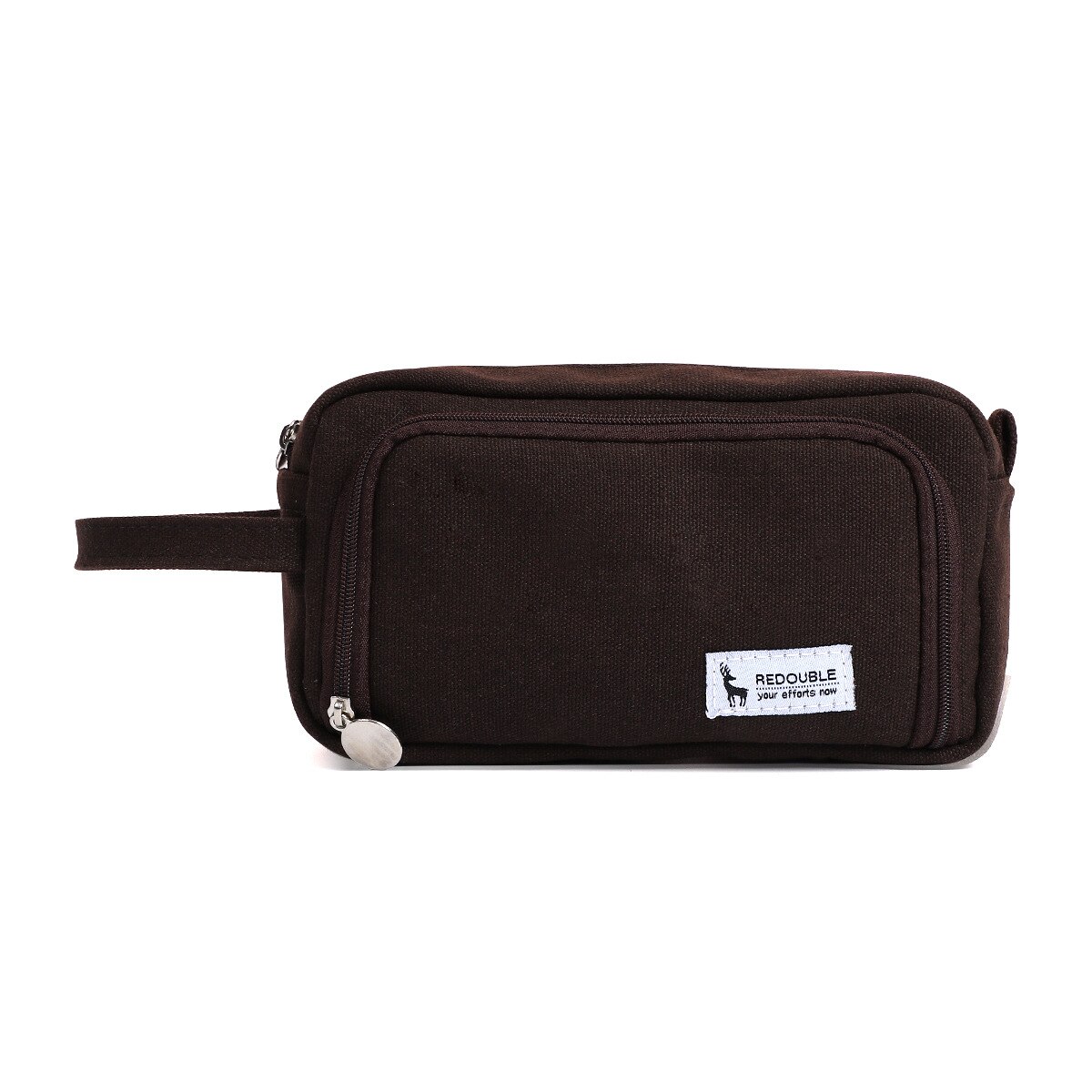 bref grille étudiant Double couche porte-crayon école stylo étui pour filles garçons papeterie grande toile crayon sac estojo escolar: 5