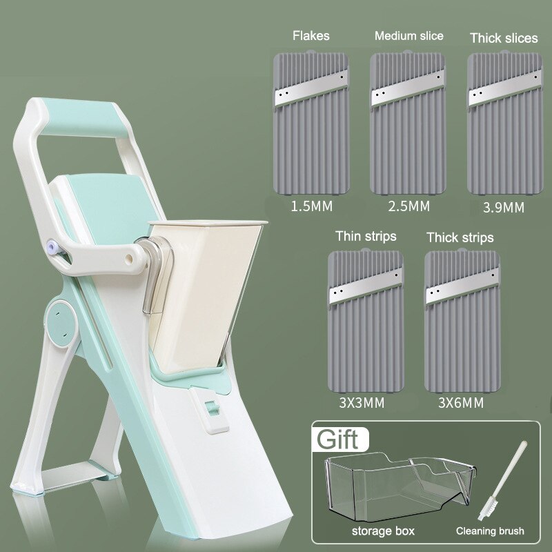 Multifunctional Vegetable Cutter Mandolin Manual Food Chopper Meat Vegetables Fruit Slicer Grater Shredders Kitchen Gadget: Default Title