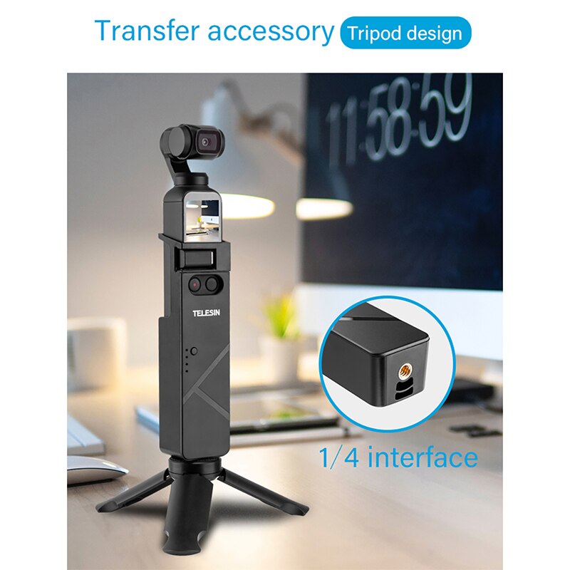 Osmo Pocket Charging Handle Handgrip 3000mAh Capacity Battery Fixed Stand Extended Selfie Stick DJI Osmo Pocket Accessories