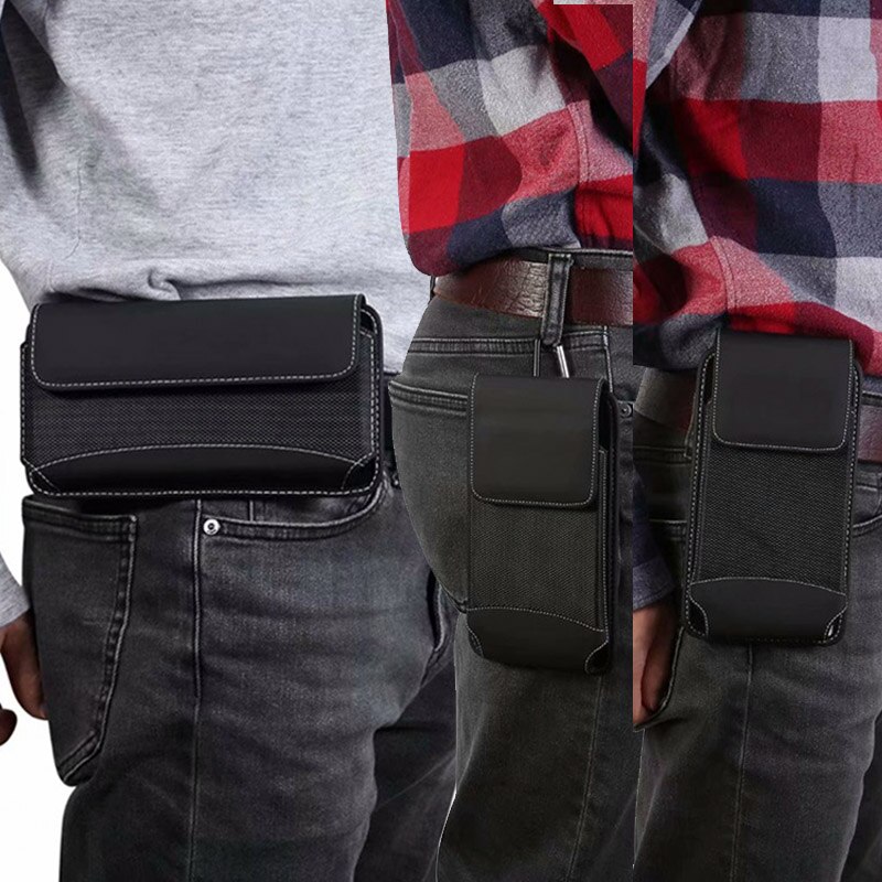 Voor blackview  bv5500 plus  bv6900 a80 hoesje mobiele telefoon tas haak lus riem tas holster tas zak beschermhoes