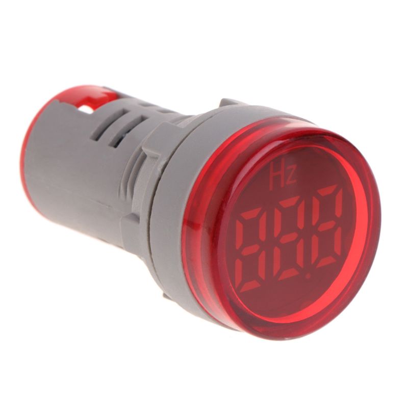 22mm LED Display AC Frequency Meter Electricity Hertz Indicator Hz Light