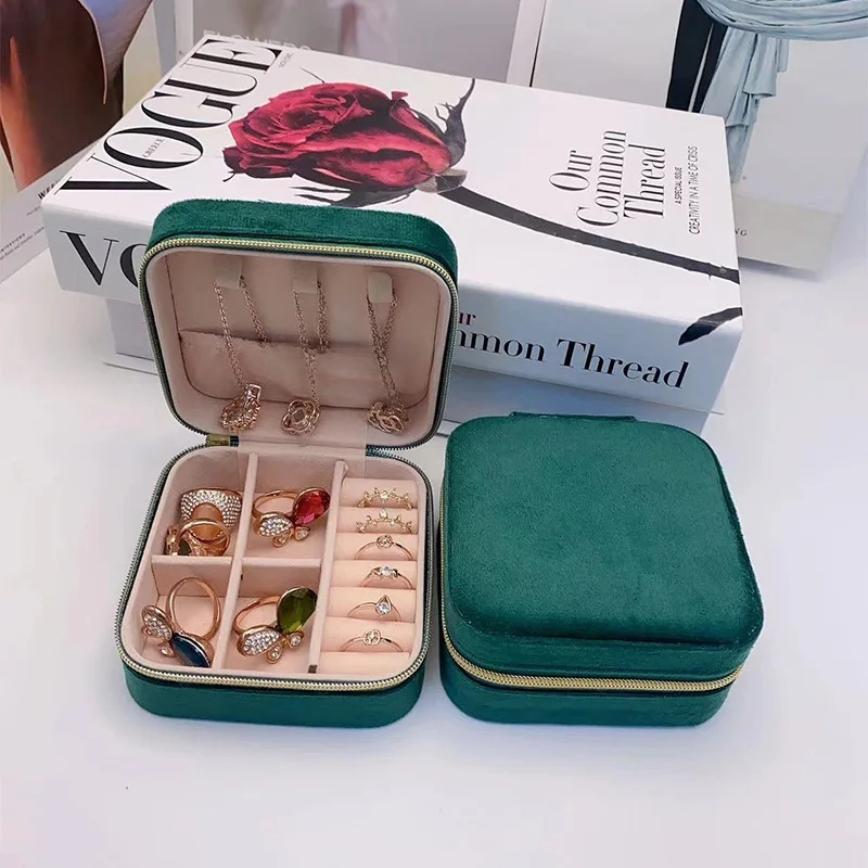 Caja de almacenamiento de joyería, caja de , adorno hecho a mano, embalaje, pendiente, collar, anillo, estuche organizador de joyería de China continental: YELLOW