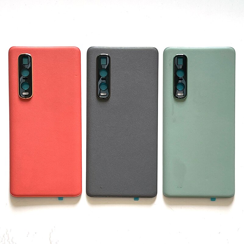 6.7 ''Original Für Oppo Finden X2 Profi Batterie Abdeckung Batterie Gehäbenutzen Für Finden X2 Profi CPH2025 PDEM30 Zurück Abdeckung + Carame Rahmen Aufkleber