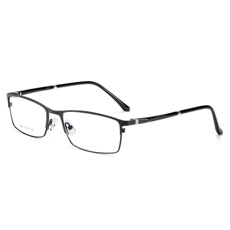 UVLAIK Steel Alloy Glasses Frame Men Business Casual Metal Myopia Optical Spectacle frame Clear Lens
