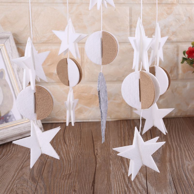 Baby Crib Felt Pendant Musical Mobile Rattle Infant Cot Wind Chime Bed Bell Toys