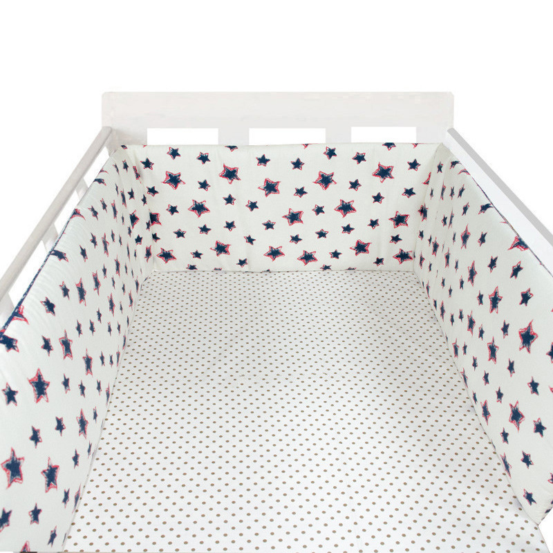 Baby Krippe Stoßfänger Baumwolle Verdicken einteiliges Krippe Um Kissen Bett Protector Kissen Neugeborene Zimmer Bettwäsche Decor zimmer dekoration: NO24