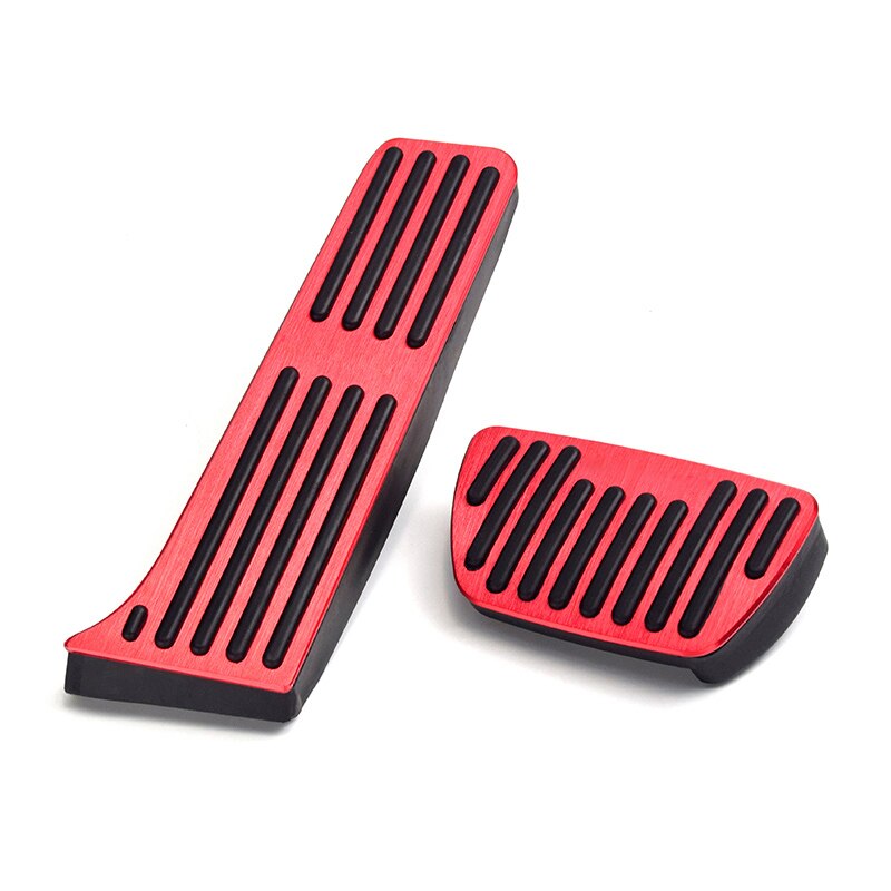 Auto Gaspedaal Gas Rem Voetsteun Pedalen Non Slip Pad Cover Case At Voor Toyota Camry 2006 Accessoires: Camry 2018 AT Red2