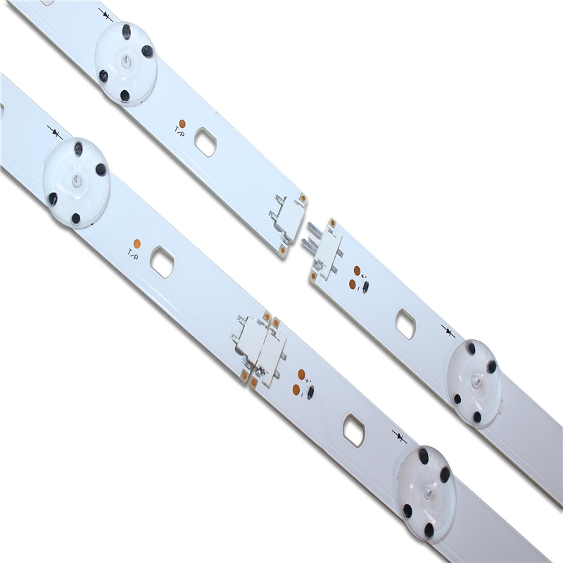 Tira de LED para iluminación trasera para LG TV 49UF6407, NC490DG, 8 Uds. (4 x A, 4 X B)
