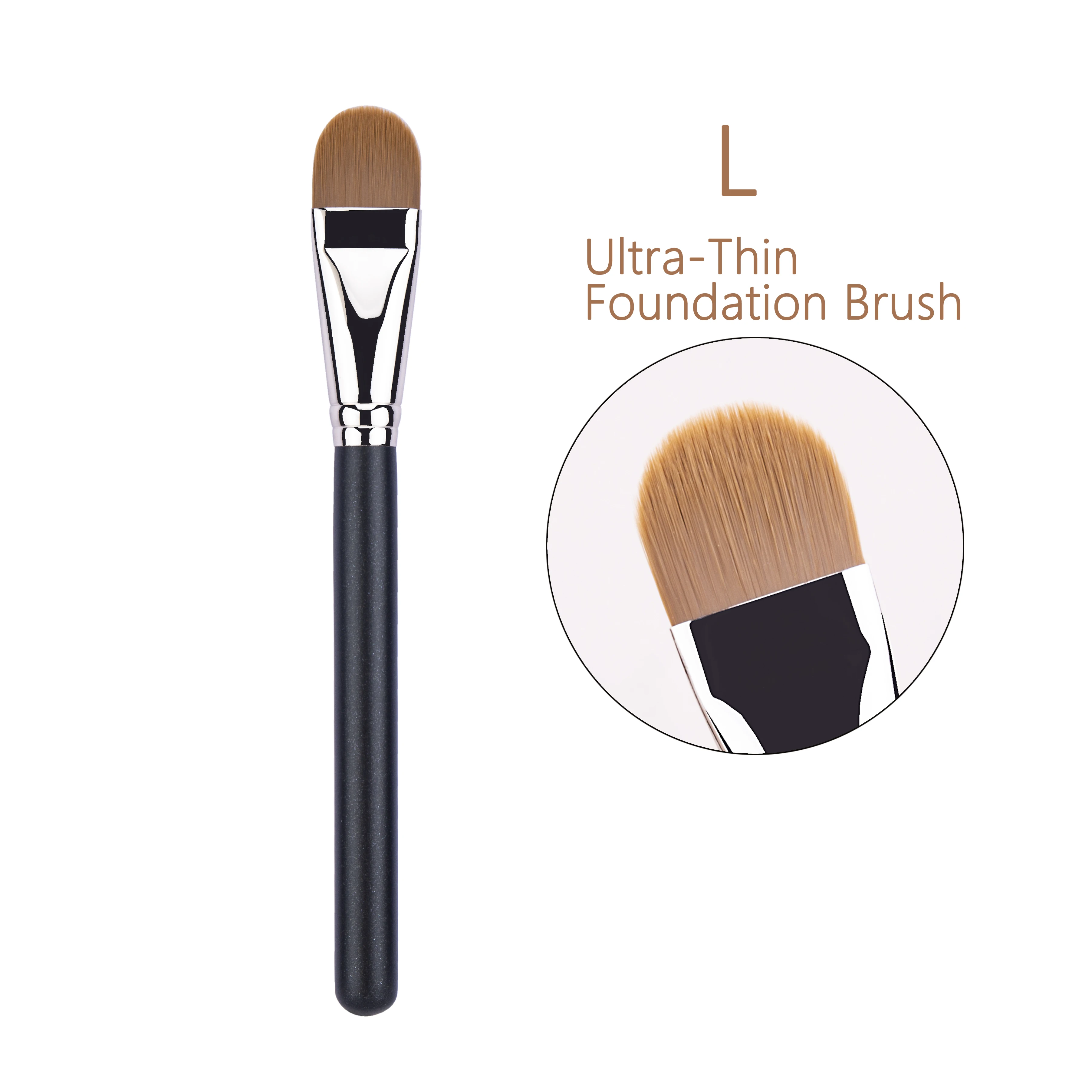 Oblate The Line Brush Ultra-thin Lip Line Eyebrow Concealer Brushes Detail Concealer Makeup Tool Lip Brow Contour The Line Brush: Silver