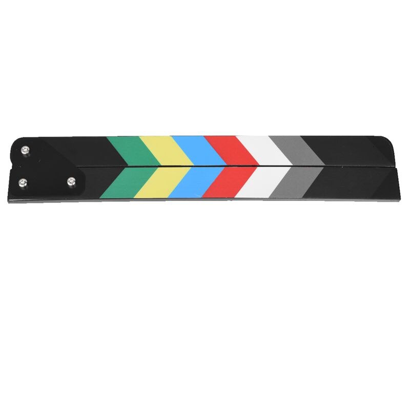Generic Acrylic Colorful Clapperboard TV Film Movie Slate Cut Role Play Prop Hollywood