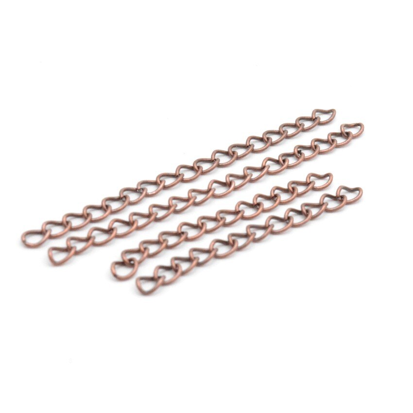 Miaochi smykkefund halskæde forlænger armbånd forlænger forlængelse haler gør-det-selv håndværk smykker finde lave stik: Kobber / 7cm